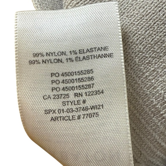 Aritzia Babaton Sculpt Knit Criss Cross Cropped Tank Sz XS Beige Going Out Top - Picture 7 of 8